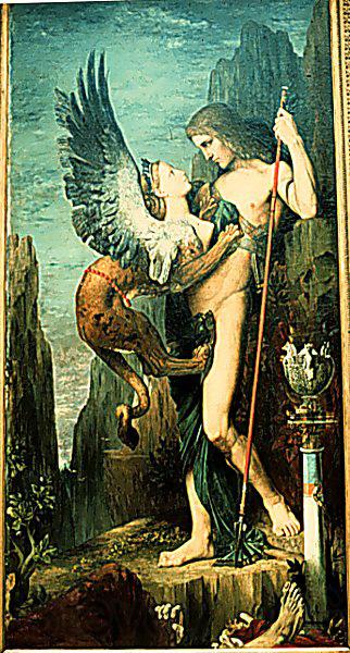 Gustave Moreau Oedipus and the Sphinx Norge oil painting art